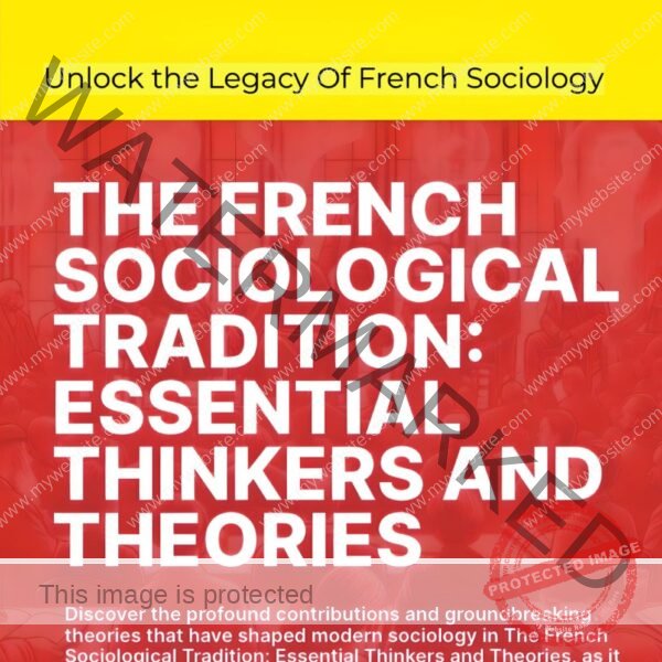 Book release: “The French Sociological Tradition: Essential Thinkers and Theories ”, by Hichem Karoui 